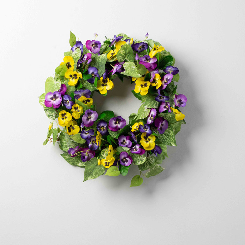 Couronne en soie de porte avant perfecton, H 26 po x l 26 po x P 6 po