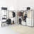 Extra Deep Walk-In Wardrobe - Provide Ample Clothing Space Closet With Five Shelves Powder Coated Metal Frame, Storage, Heat & Water , Scratch Stain E0 Board, Reinforced , Modular Design