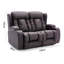 Deneishia 2 Seater Linen Reclining Sofa-1095141086