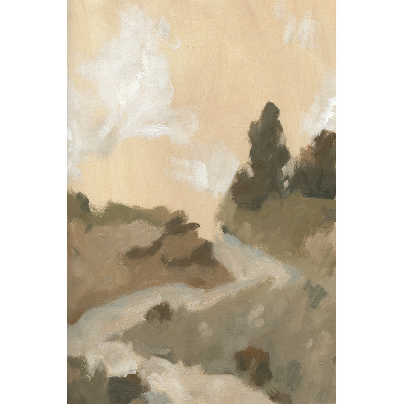 Hillside Walking Path I by Jacob Green -  Painting, 76 cm H x 51 cm W, Black Floater Framed