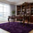 8x10 ft Grape Purple Shag Area Rugs for Living Room, Non-Slip Indoor Modern Plush Shag Carpets-1976227533