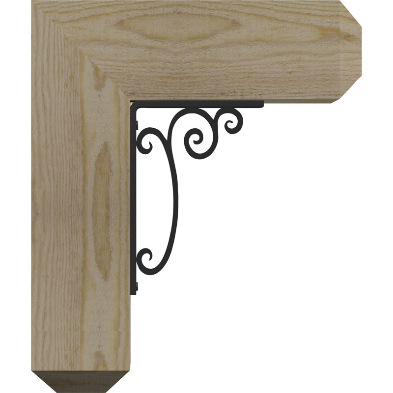 Support simple Ironcrest de 4 po Avery, H 16 po x P 13 1/2 po, Sapin Douglas (l 4 po x P 4 po)