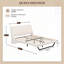 Structure de lit en cuir Pu-137046421-137046422