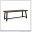 Table de salle à manger d'extérieur durable en bois d'acacia avec structure en métal rustique gris, parfaite pour les rassemblements de patio et de jardin-878448688