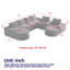 Canapé modulaire Chenille Cloud-373801537