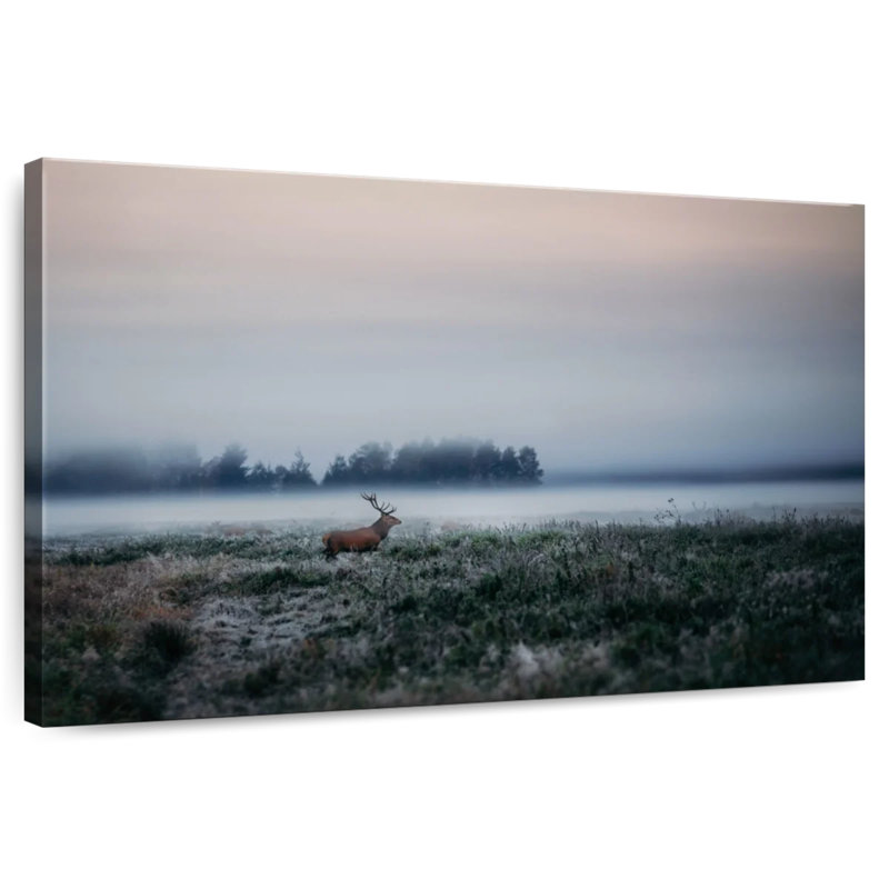 Cerf brume matinale Alvord, H 34 po x l 51 po