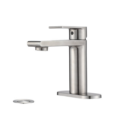Single-handle Bathroom Faucet with Drain Assembly