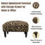 Elegant 40cm Wide Ottoman – Stylish Footstool with Drawer Storage, Removable Legs, Perfect for Living Rooms