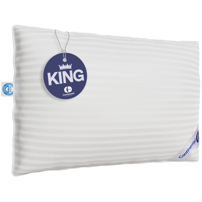 Alwyn Home 700FP Down Pillow, 1-Pack, Available in Plush, Medium, Firm, Premium Down, 400TC Cotton Cover, King, Firm