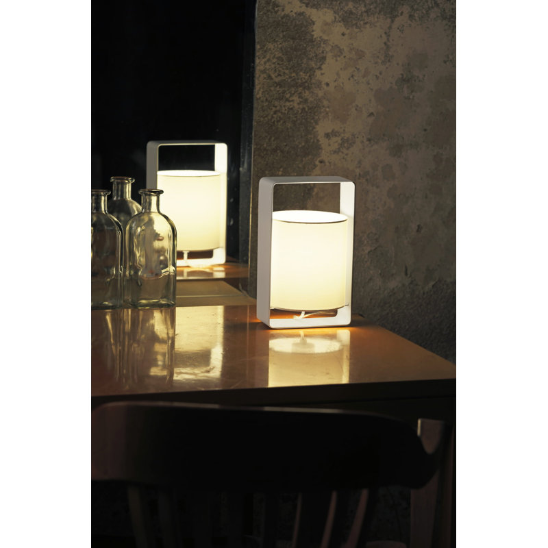 Lula Table Lamp, Black, Beige