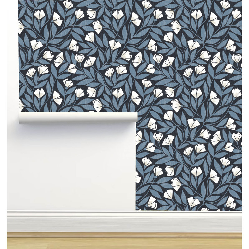 Rouleau de papier peint texturé L 12 pi x l 2 po Amy Mac Ready Designs, Bleu