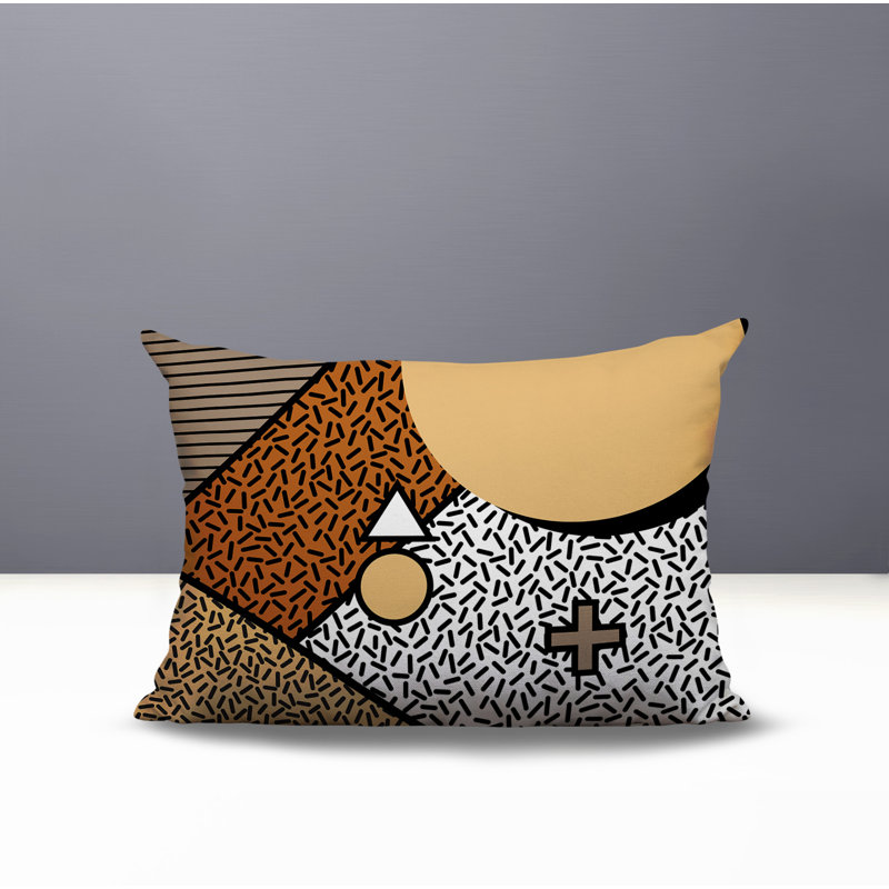 Coussin lombaire réversible intérieur / extérieur Zestra, Rectangle H 18 po x l 25 po, Orange