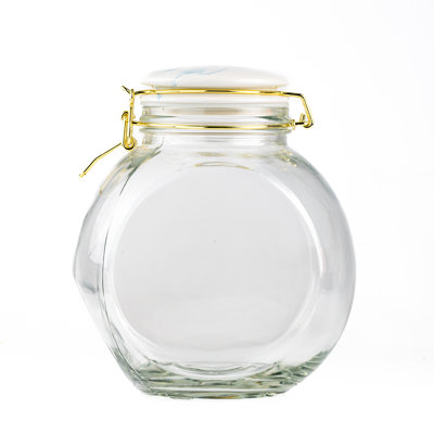 10 grands pots en verre de Carrare