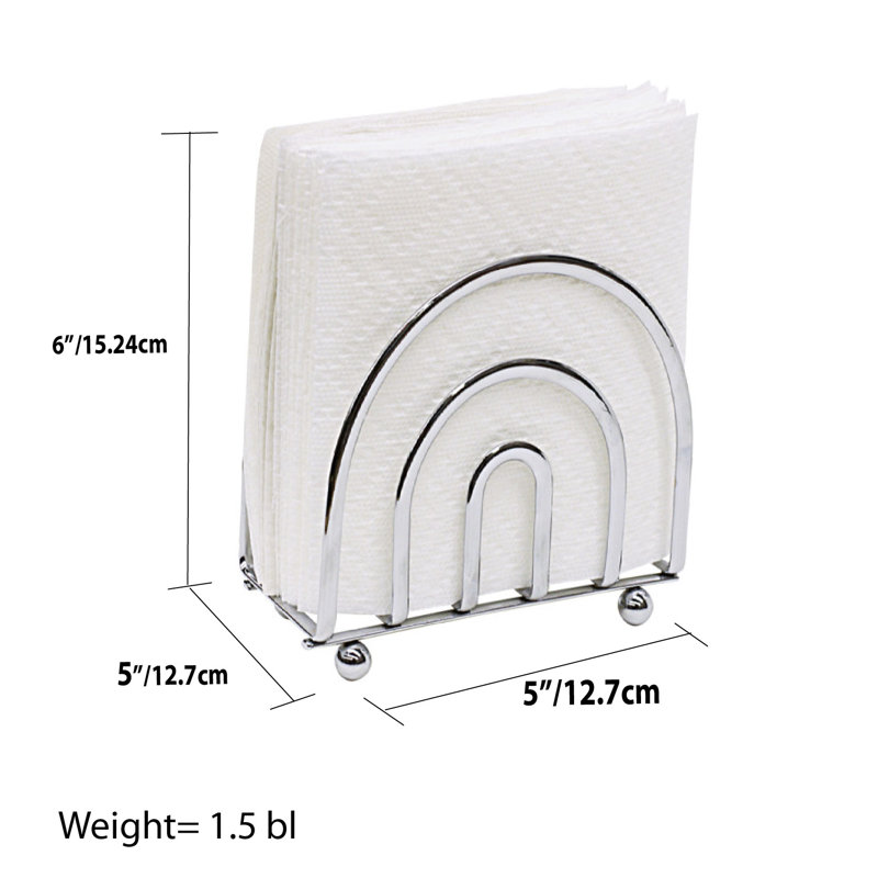 Porte-serviettes en papier chromé Home Basics