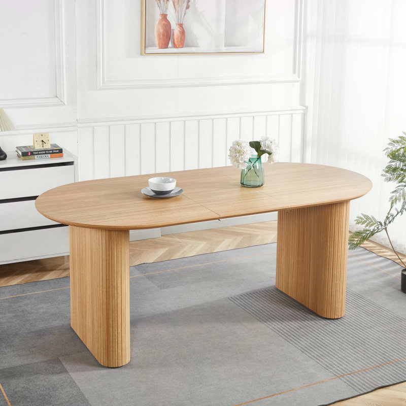 Table extensible, Chêne
