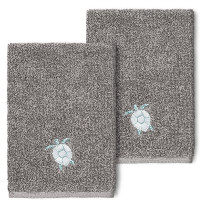 Essuie-mains en coton turc AVA, Gris foncé