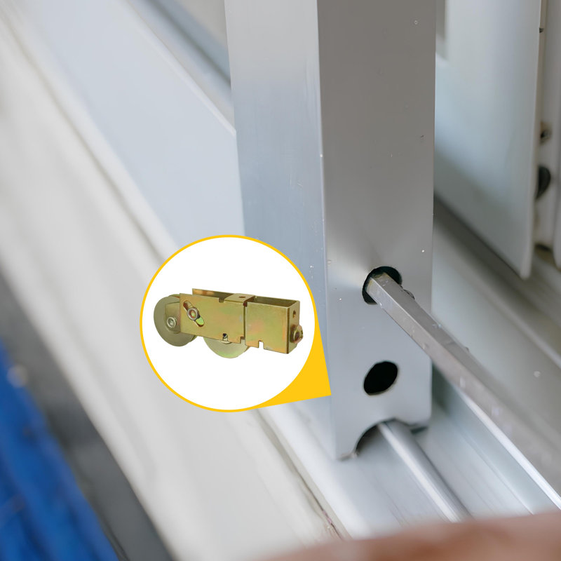 Rouleau de porte de patio tandem Brixwell 9-403B de taille 1-1 / 4 po en acier