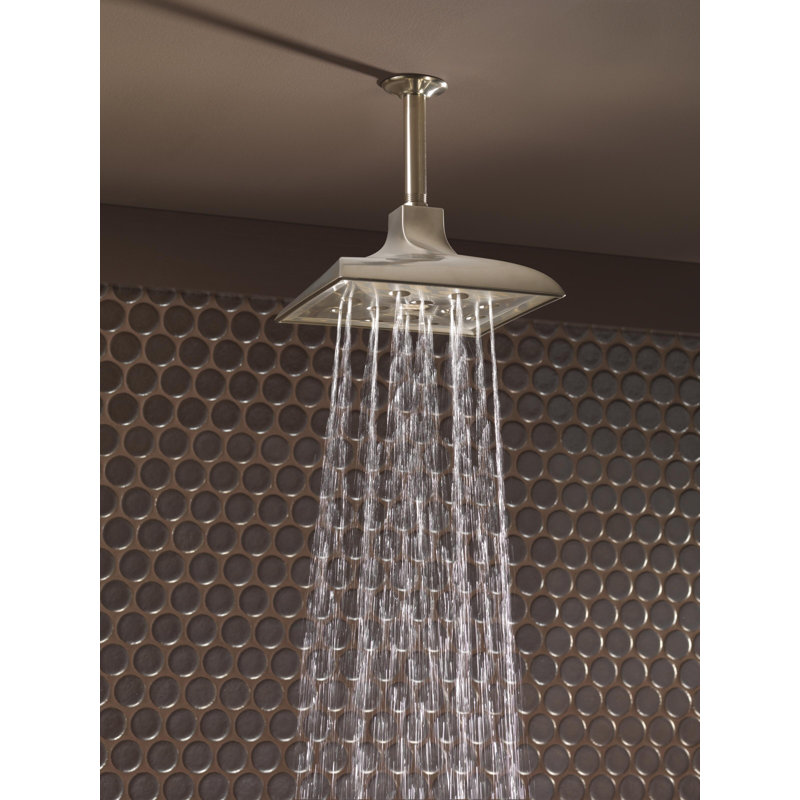 Virage® H2OKinetic® Square Raincan Showerhead, 1.75 GPM, Brushed Nickel