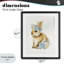 «Watercolor Nursery Bunny», reproduction sous verre encadrée, design par LSR Design Studio-1172550114-1172550112