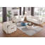 Ensemble de repose-pieds rond avec rangement, combinaison 2 en 1, table basse ronde