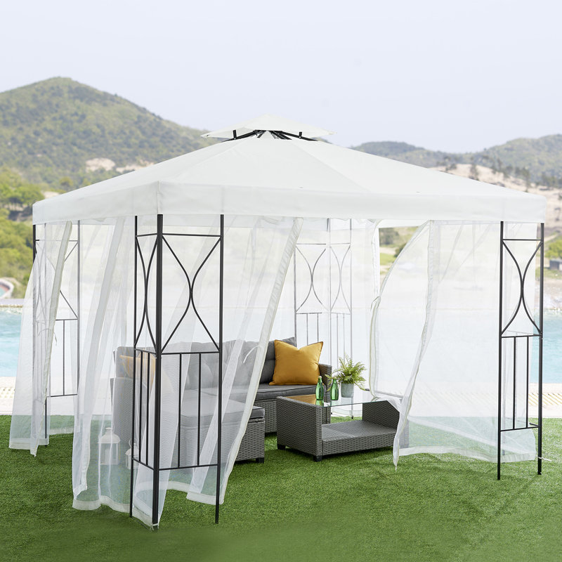 Fairholme 3m x 3m Metal Patio Gazebo