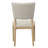 Dian Cotton Blend Side Chair in White/Natural