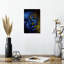 Portrait de visage pailleté bleu Senne-108443745