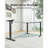 L-Shaped Electric Standing Desk With Drawers-356823851