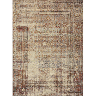 Tapis oriental naturel / brique Dirk