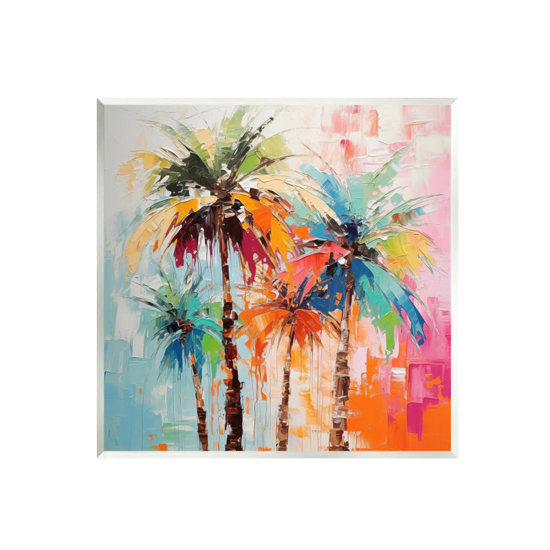 Ay-918-Peinture abstraite sur bois de palmier