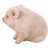 Chubby Piglet Sitting Statue