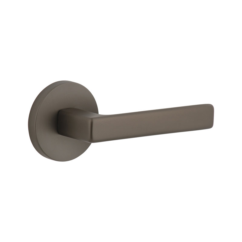 Viaggio Circolo Rosette Single Dummy with Lusso Lever, Titanium Gray, Right, Circolo Rosette