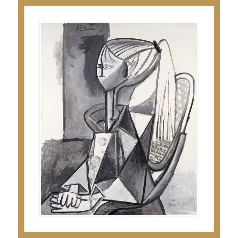 «Portrait of Sylvette» par Pablo Picasso, impression giclée sur cadre, H 39,57 po x l 33,5 po