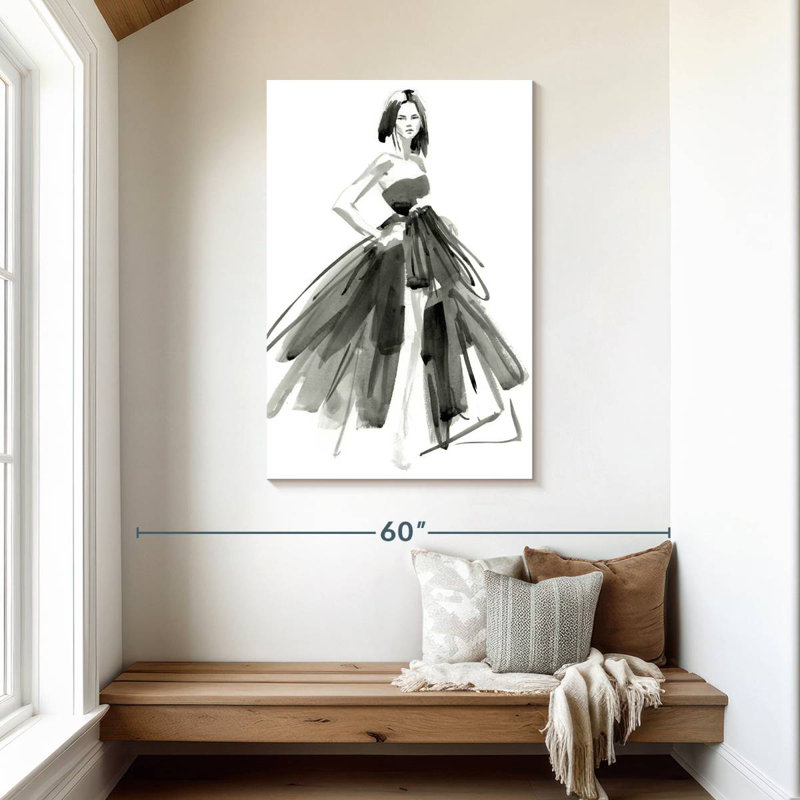 Shuttleworth Gestural Evening Gown I, 45" H x 30" W