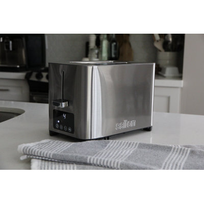 Salton 2 Slice Digital Stainless Steel Toaster