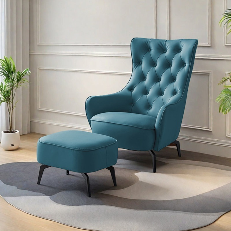 Fauteuil inclinable en similicuir ergonomique et minimaliste