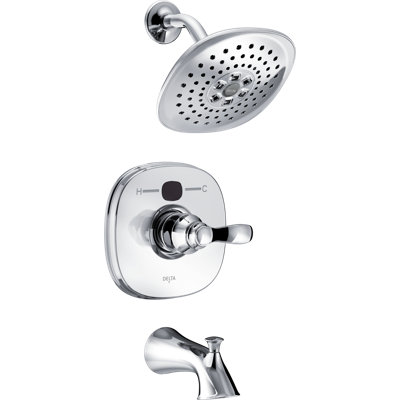 Tub and Shower Faucet with Monitor