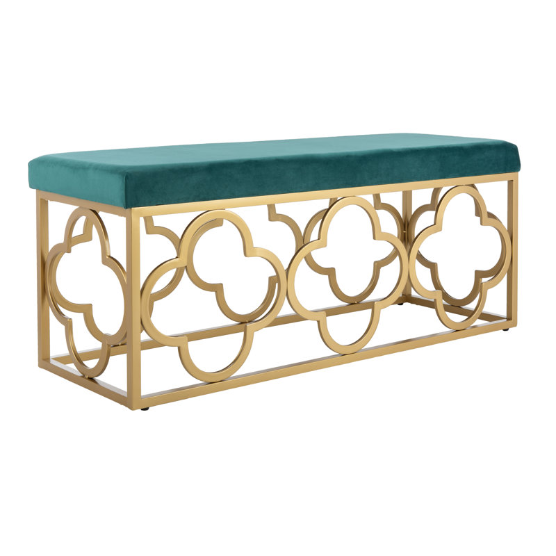Banc rembourré Rainn, Émeraude