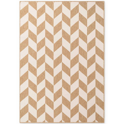 Derriyah Rectangle 200 cm x 300 cm Geometric Indoor / Outdoor Area Rug