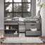 Lit mezzanine simple avec rangement Fabiana