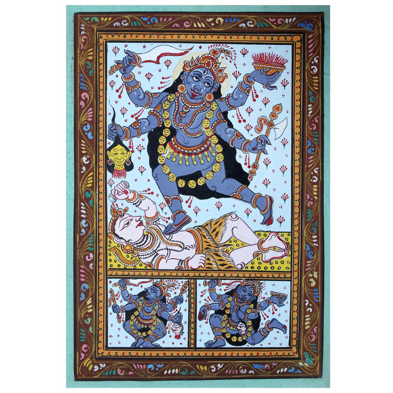 Devi Kali | Paata, peinture de l'Orissa
