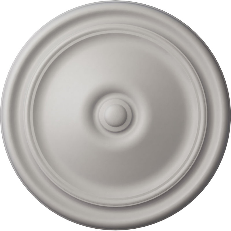 Médaillon de plafond Endurathane Stockport, P 11 3/4 po x P 3/8 po, finition topaze fumée fumée peinte à la main