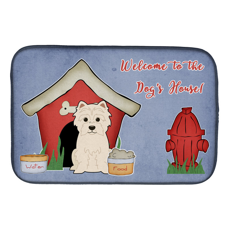 Tapis de séchage westie dog house