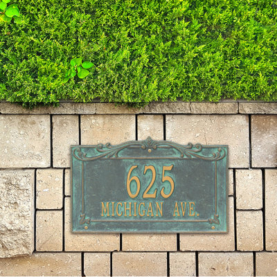 Signature Series 2-Line Wall Address Plaque