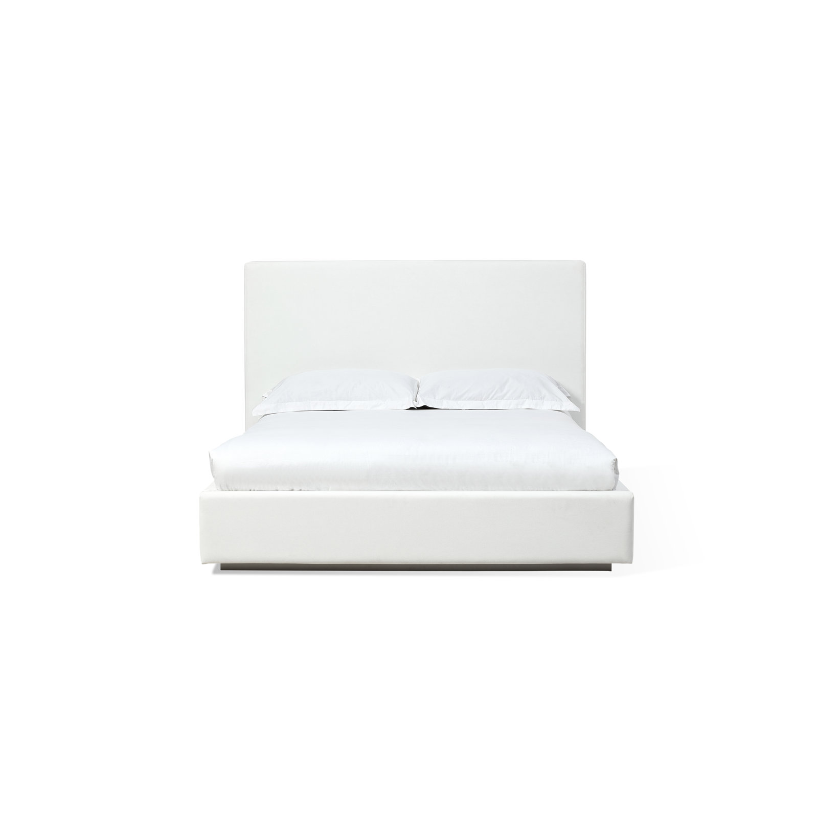 Baccarat Upholstered Bed, Queen, White