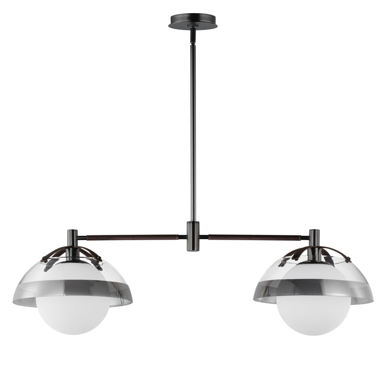 Domain 2 - Light Pendant, Gunmetal, Smoke/Clear