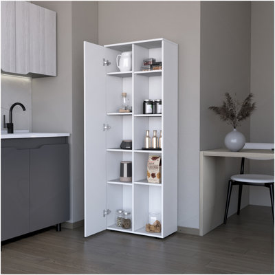 Multistorage Kitchen Pantry Lane, Cuisine, Blanc