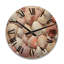 Seashell Contemporary Collage - Animals Oversized Wood Wall Clock-381898022