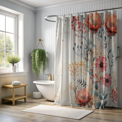 Rideau de douche Urban Florals - Premium