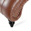 Chaise longue sans accoudoirs touffetée